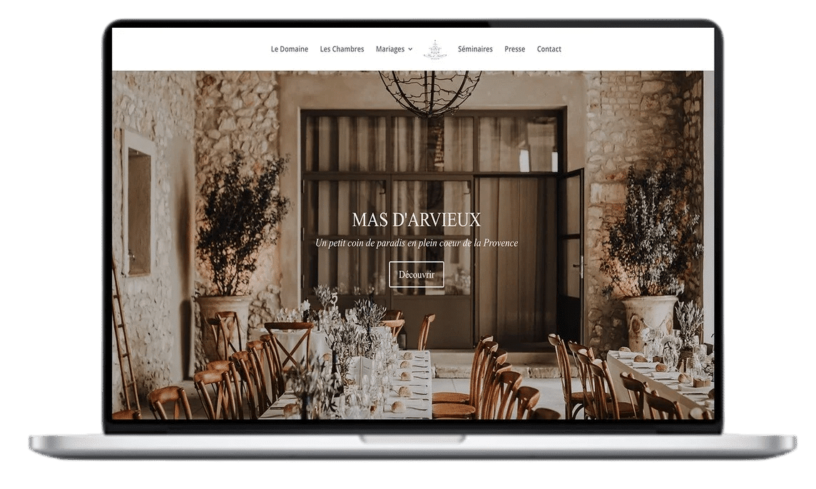 Mas d'arvieux - Domaine en provence - Création web SDW Consulting Création Web Mas d'Arvieux - Agence SDW Consulting - Aix en Provence